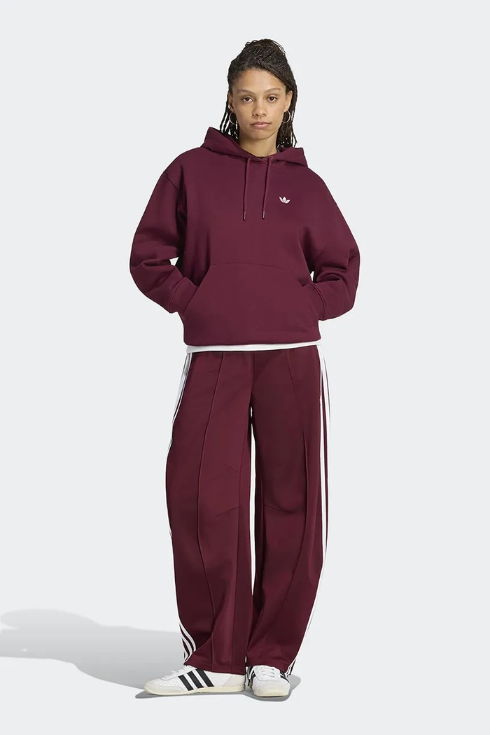Oblečení adidas Originals Kalhoty dámské Firebird Barrel LF1060 burgundské