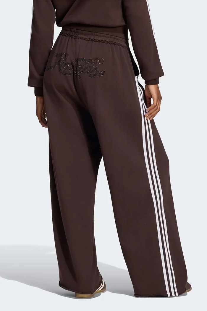 adidas Originals Spodnie dresowe damskie bawełniane brązowy LE8324
