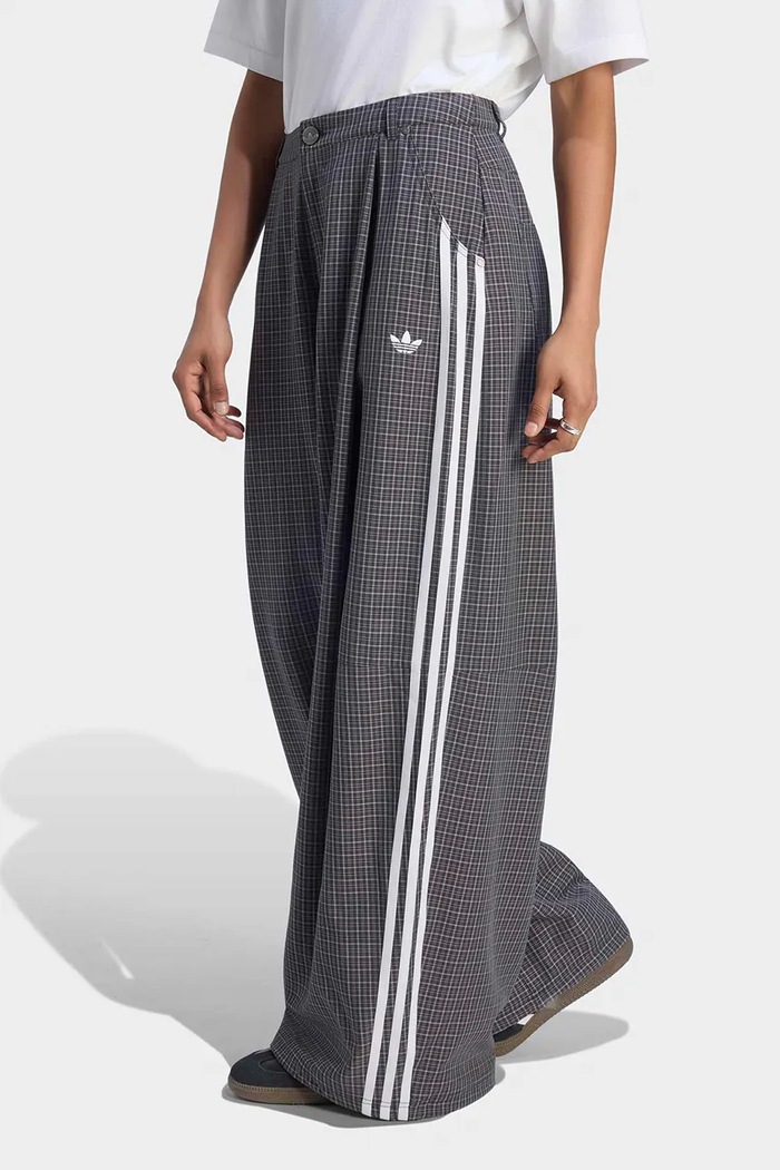 adidas Originals Kalhoty dámské Checks šedá LD5340