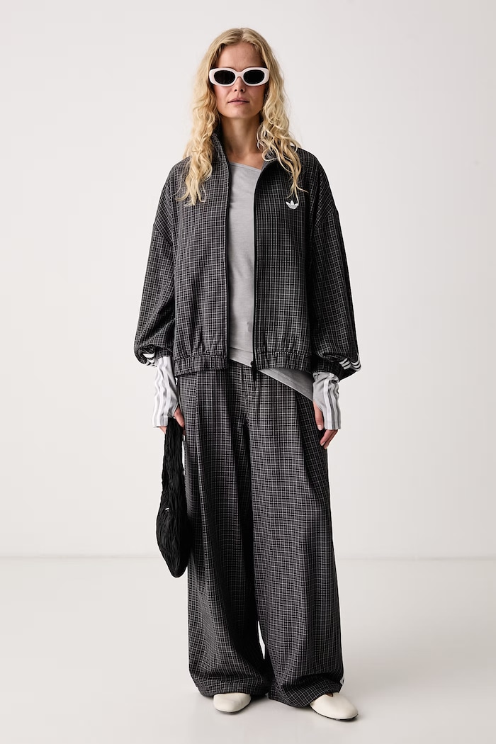 adidas Originals Παντελόνι γυναικείο Checks LD5340 γκρί AW26