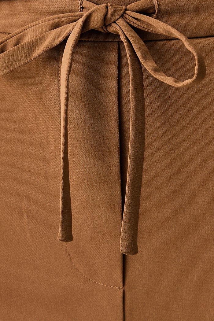 MM by Max Mara spodnie straight damskie MMLEDOTTO brązowy 2626786167600