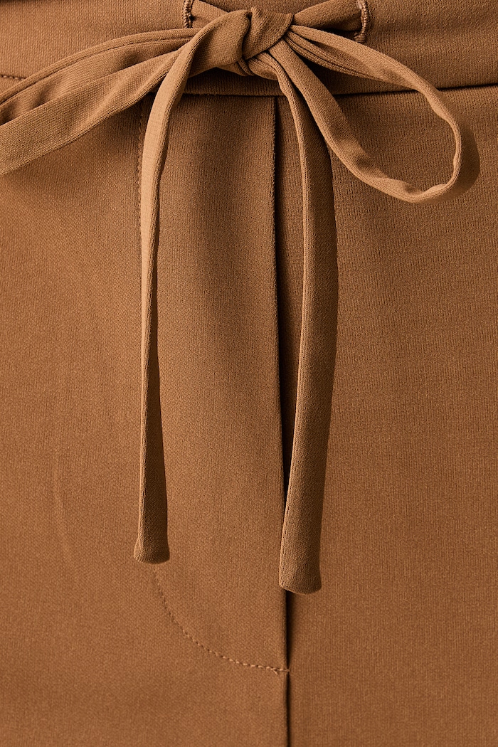 MM by Max Mara spodnie straight damskie MMLEDOTTO brązowy 2626786167600