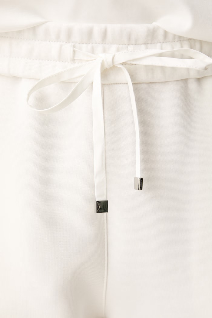 MM by Max Mara tepláky dámské s bavlnou MMLZINNIA bílá 2626786107600