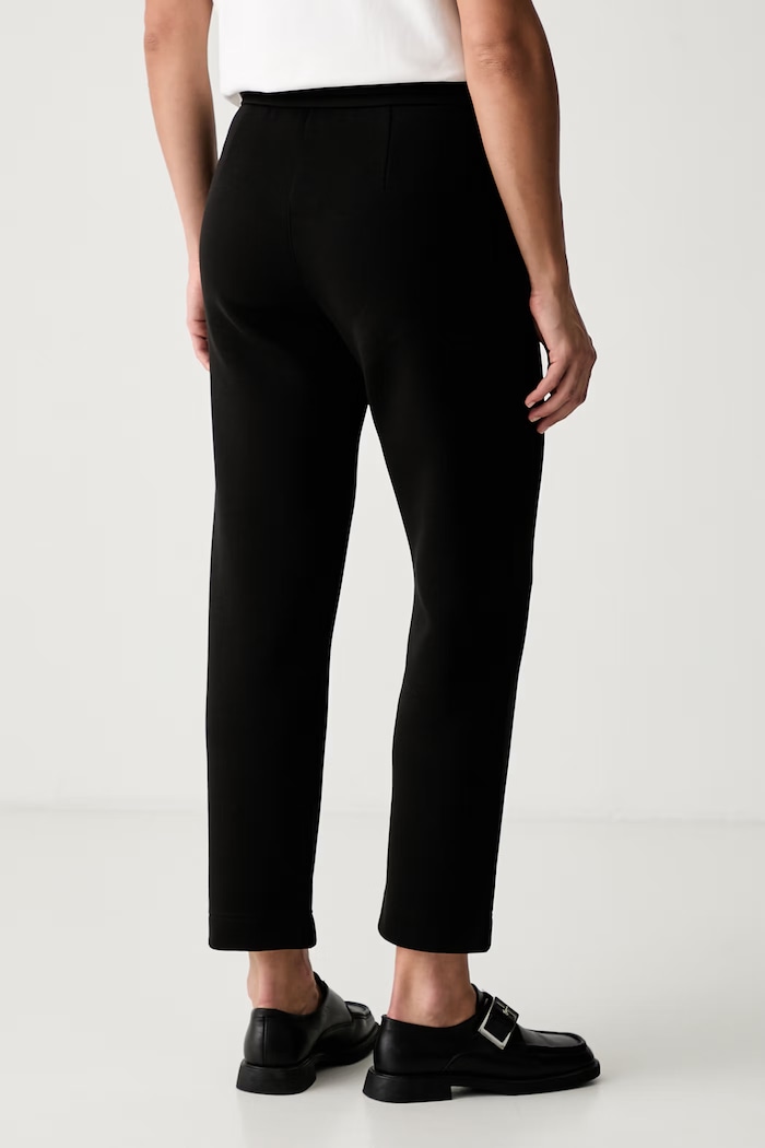 Odzież MM by Max Mara spodnie dresowe damskie z bawełną MMLZINNIA 2626786107600 czarny