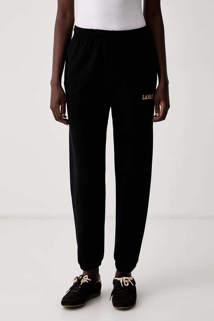 La Mania spodnie dresowe damskie z bawełną GRANT czarny LM.GRANT