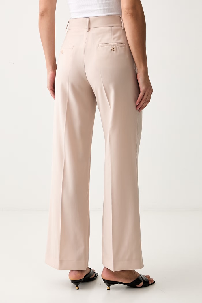 Odzież Weekend Max Mara spodnie damskie wełniane WKDVISIVO 2625136061600 beżowy