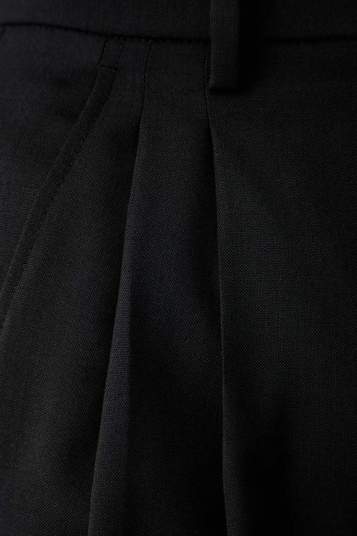 Spodnie damskie wełniane WKDOVVIO Weekend Max Mara 2625136051600 czarny