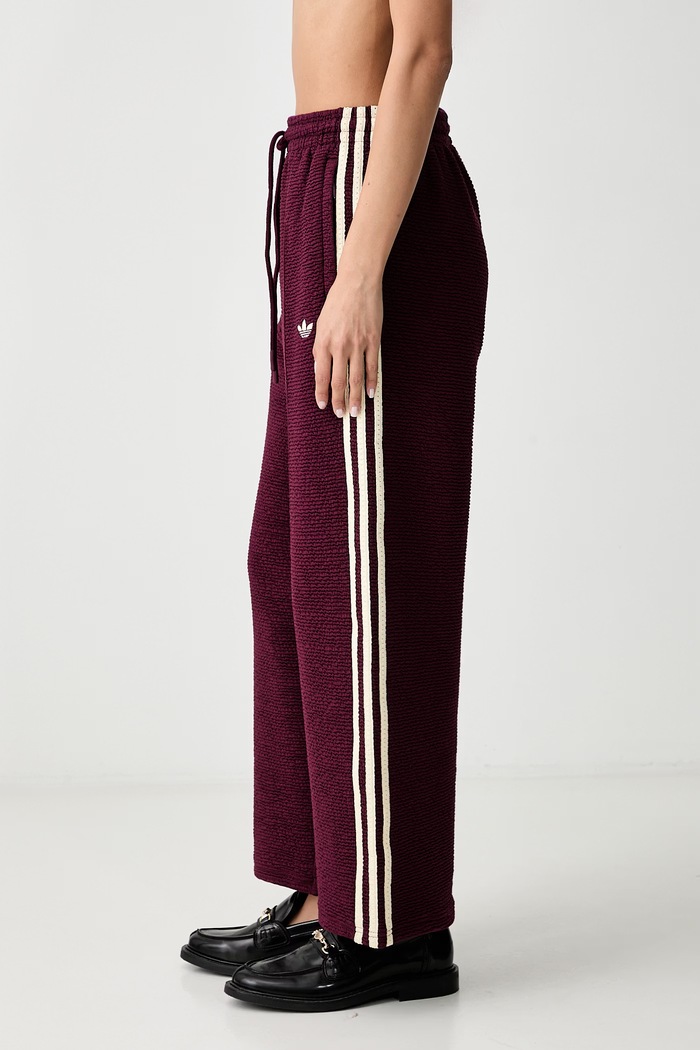 adidas Originals Firebird Crop spodnie dresowe damskie bordowy KR9609