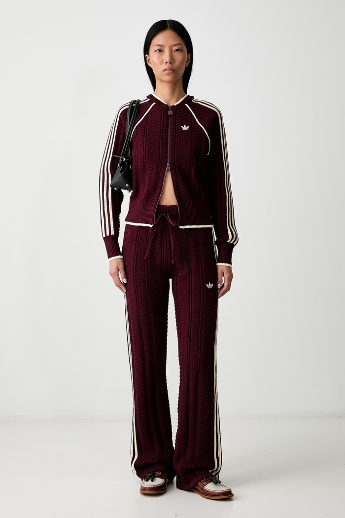 adidas Originals spodnie dresowe damskie KR8943 bordowy AW26