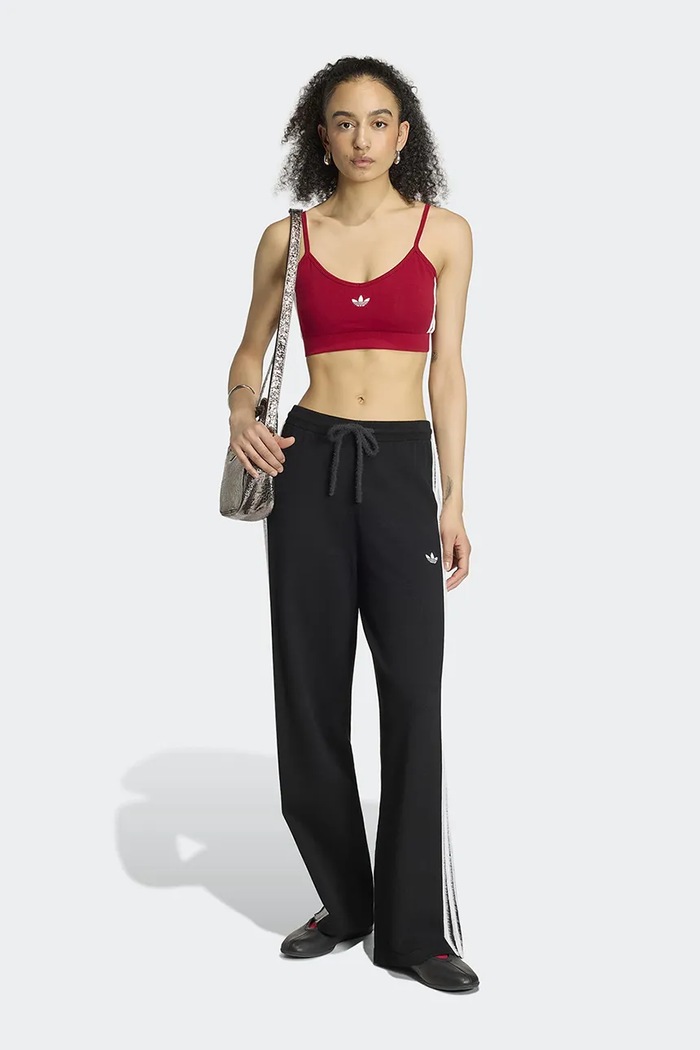 Odzież adidas Originals Spodnie dresowe damskie z wiskozą Knit Firebird KS9363 czarny