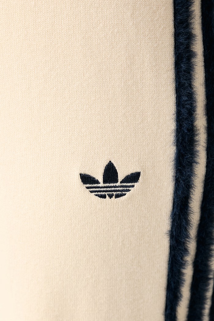 Παντελόνι επίσημο γυναικείο Knit Firebird adidas Originals κίτρινο KS7363