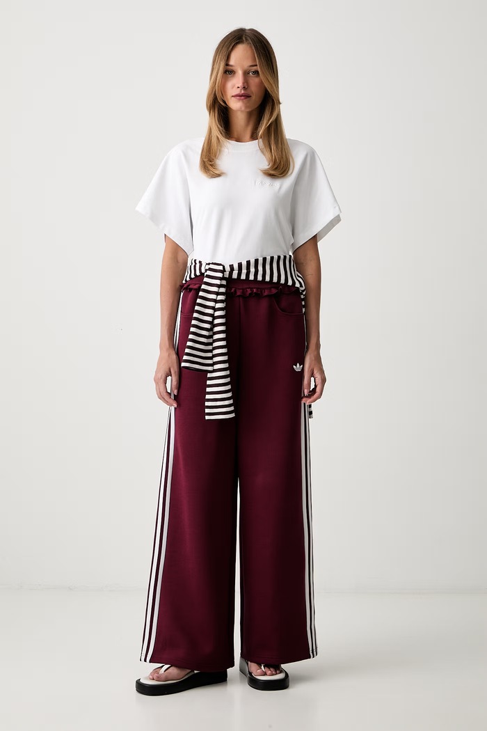adidas Originals спортивні штани жіночі Pleated Spacer LG4319 бордо AW26