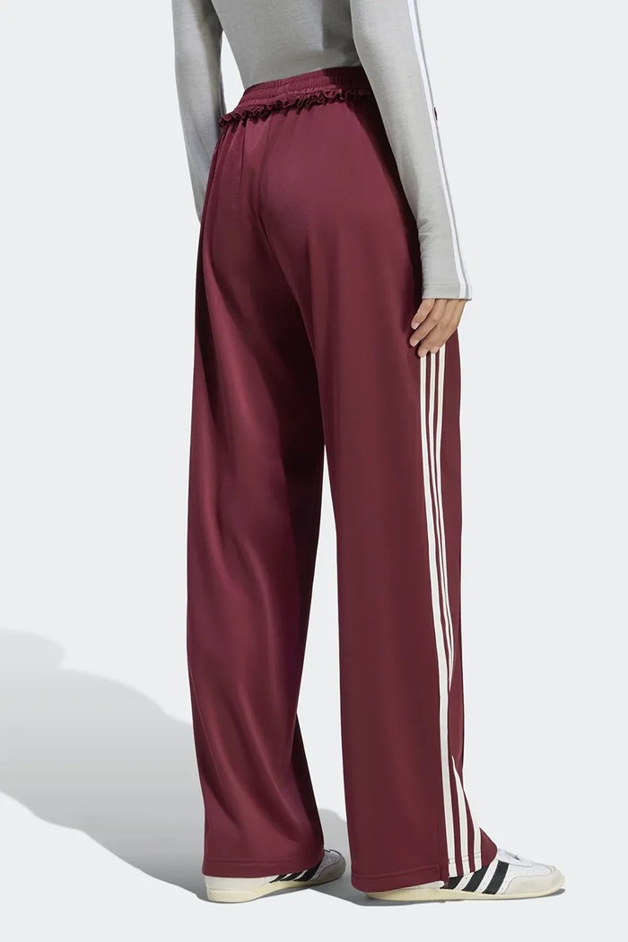 adidas Originals Spodnie dresowe damskie Pleated Firebird LG4304 bordowy AW26