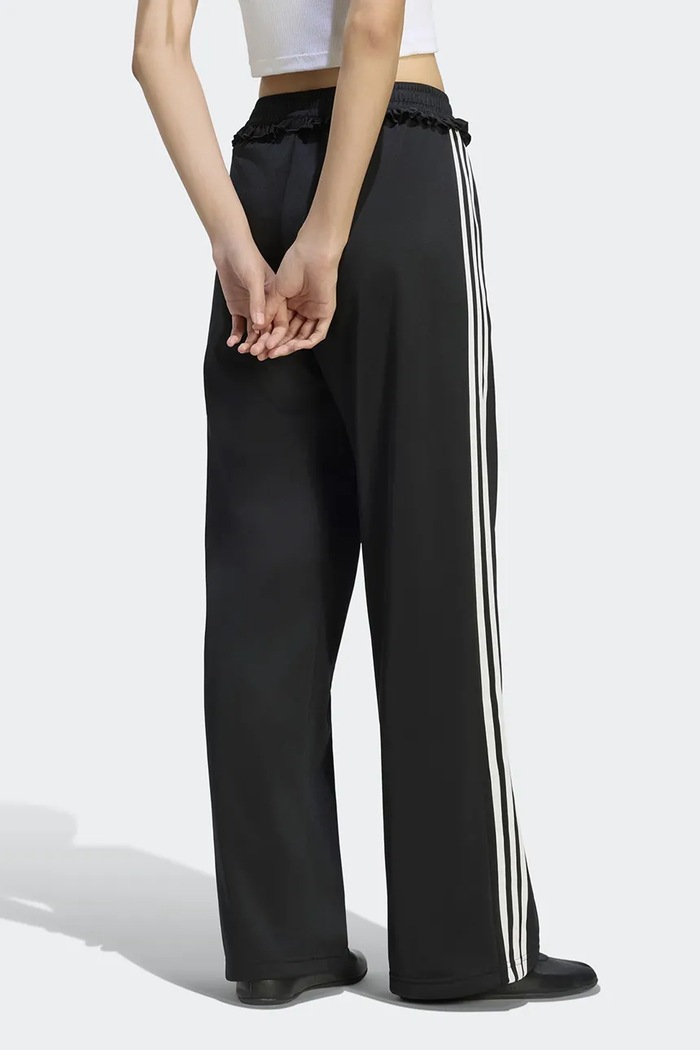 adidas Originals Spodnie wide leg damskie Pleated Firebird LG4302 czarny AW26