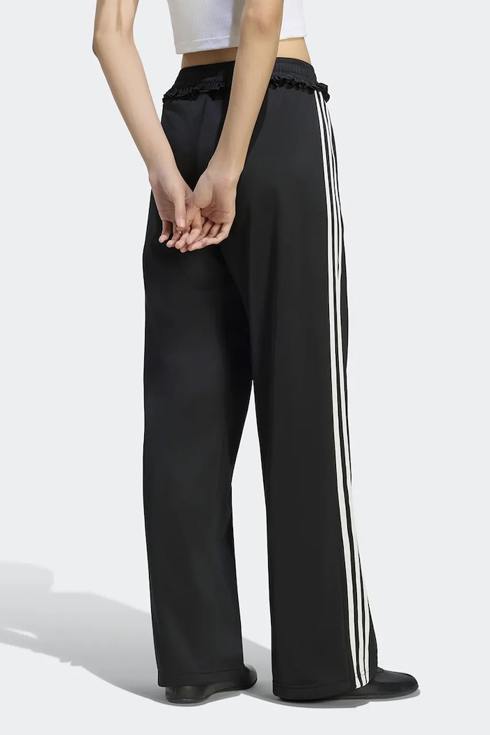 adidas Originals Spodnie wide leg damskie Pleated Firebird LG4302 czarny AW26