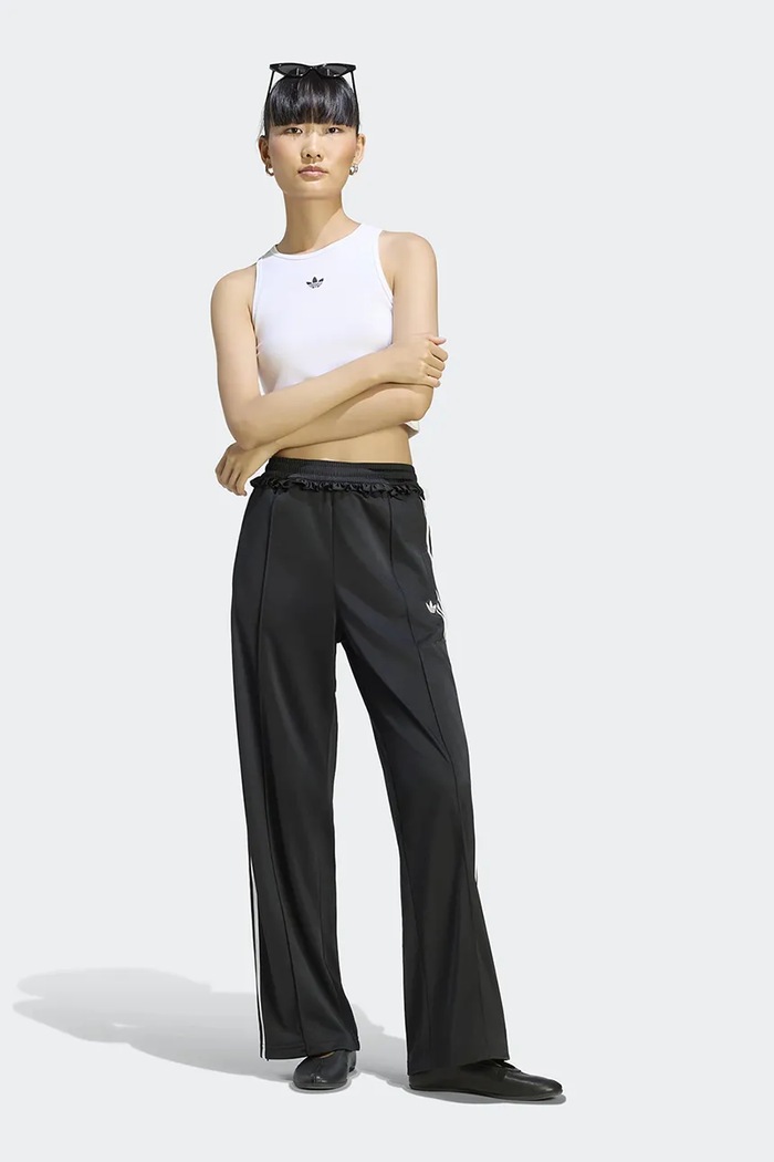 Odzież adidas Originals Spodnie wide leg damskie Pleated Firebird LG4302 czarny