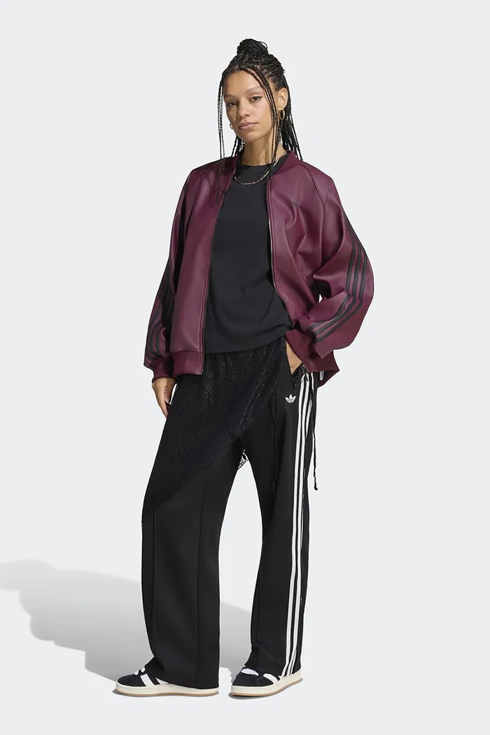 Odzież adidas Originals Spodnie dresowe damskie z bawełną Lace Injection LG4271 czarny