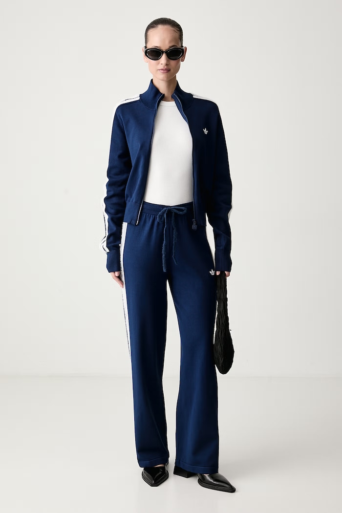 adidas Originals Pantaloni da tuta da donna Knit Firebird KW2605 blu navy AW26