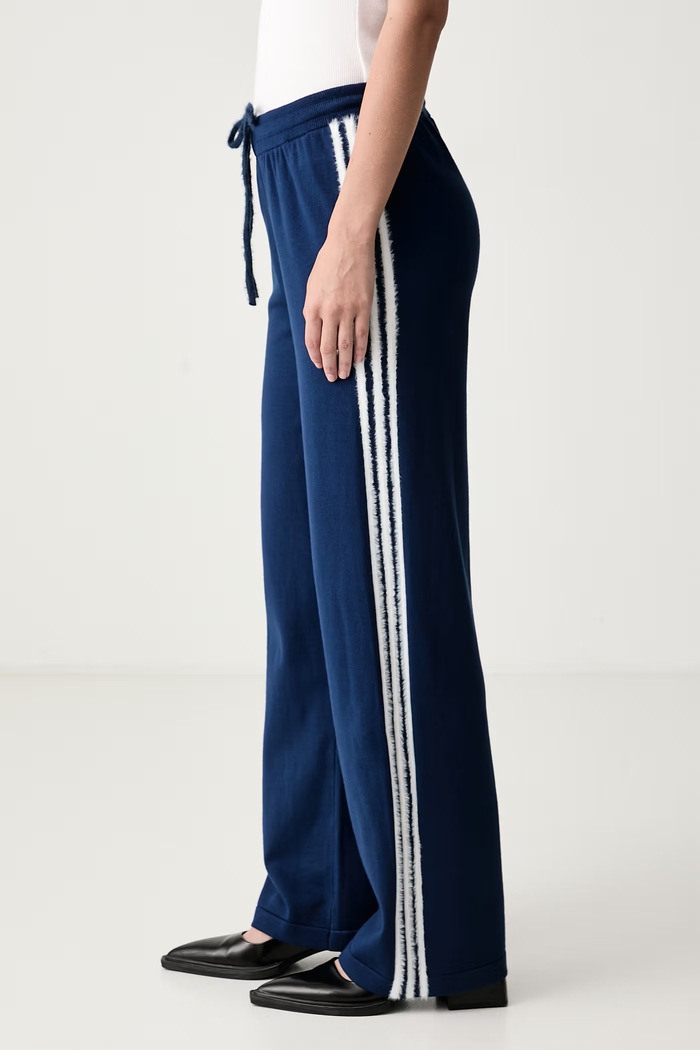Pantaloni da tuta da donna Knit Firebird adidas Originals KW2605 blu navy