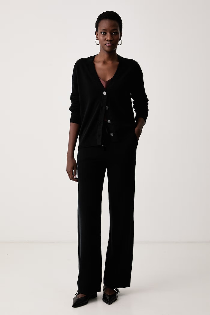 Zadig&Voltaire Παντελόνι γυναικείο μάλλινο PARRAZ KWPA01032 μαύρο AW26