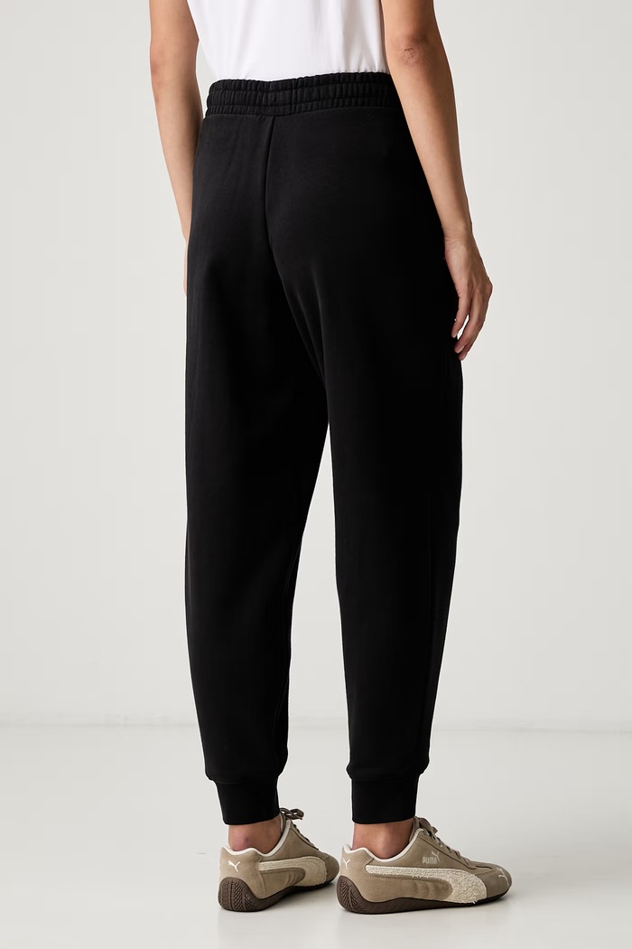 Odzież Puma spodnie dresowe damskie z bawełną Essentials 694067 czarny