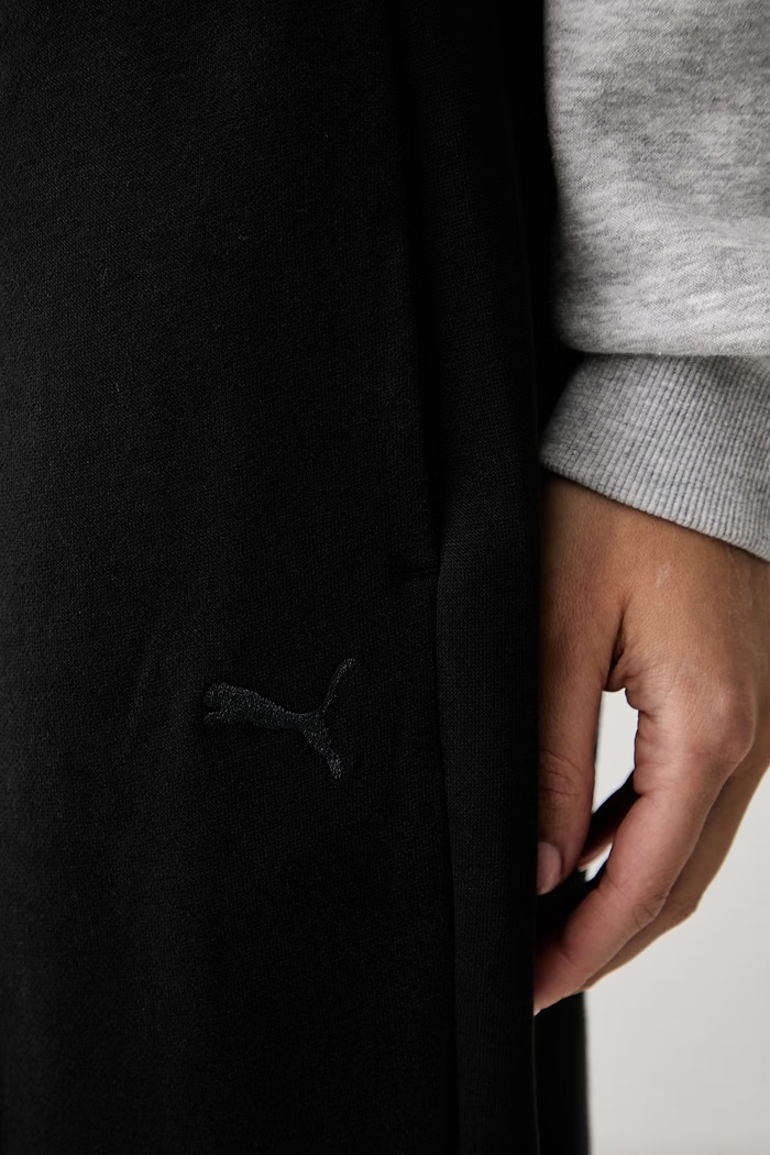 Puma teplákové nohavice dámske s bavlnou HER čierna 694032