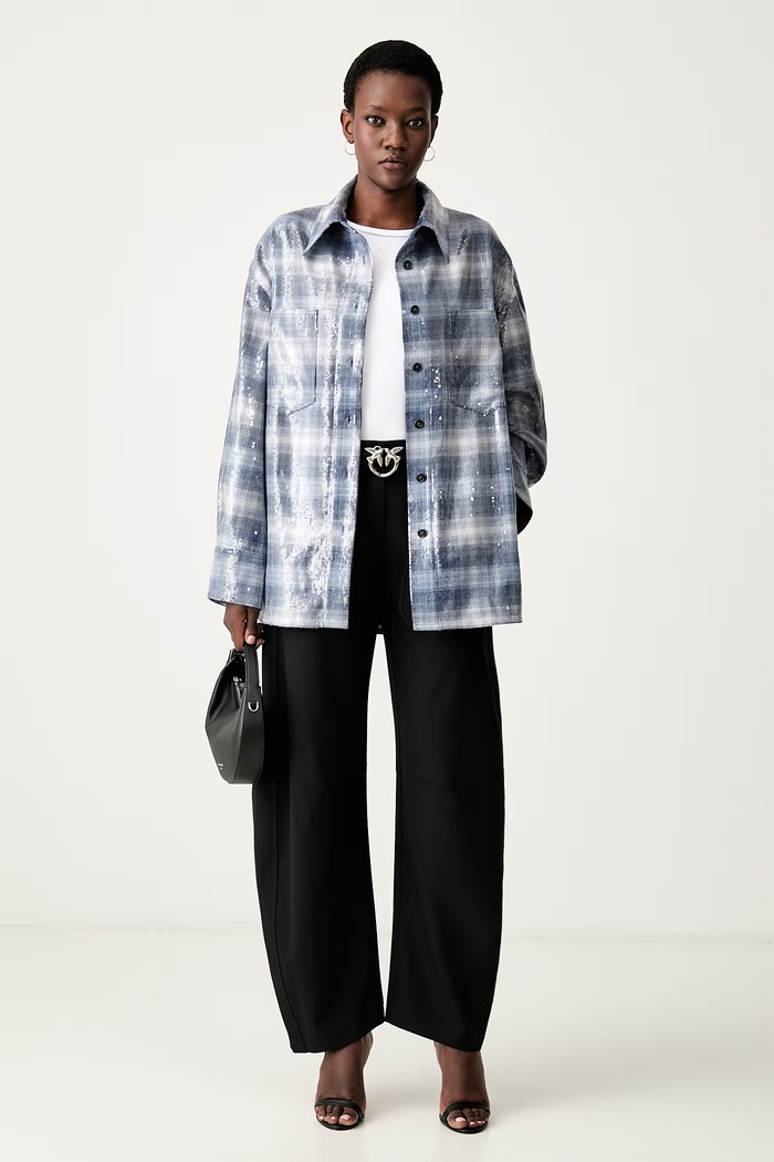 Pinko kalhoty dámské 107201.A18E černá AW26
