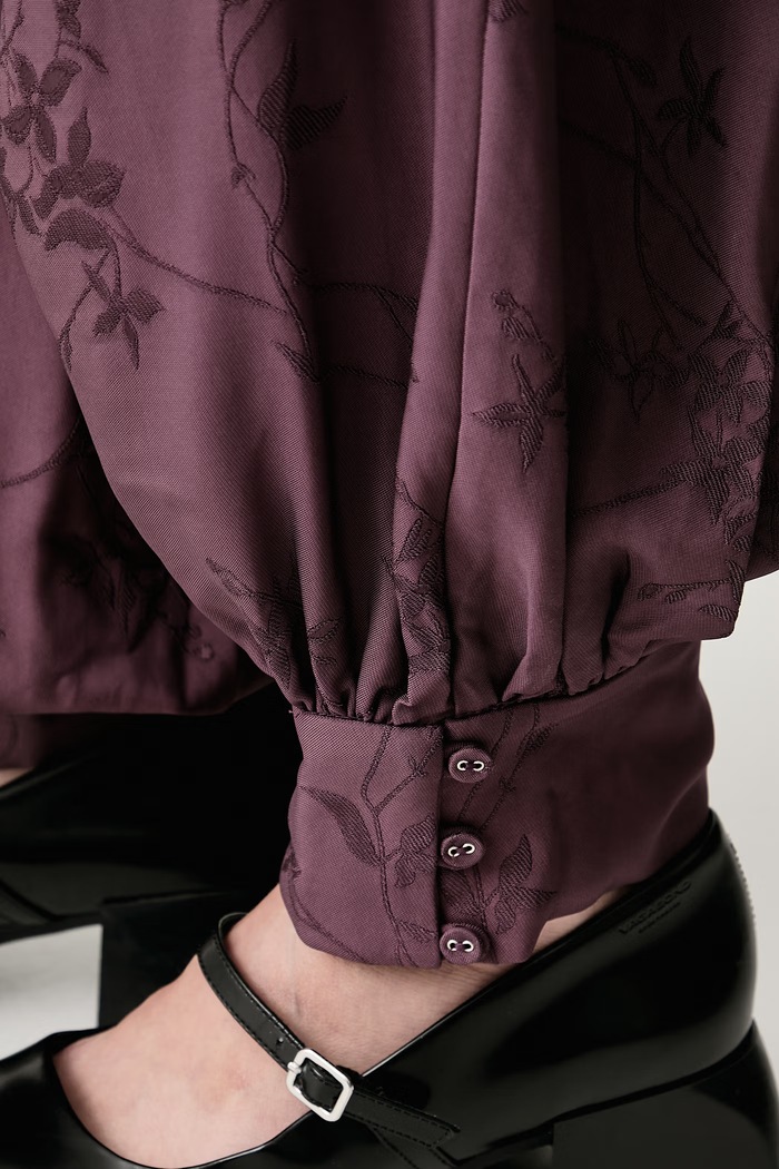 Spodnie damskie z wiskozy Stine Goya SG.AW26.P192.2548 bordowy