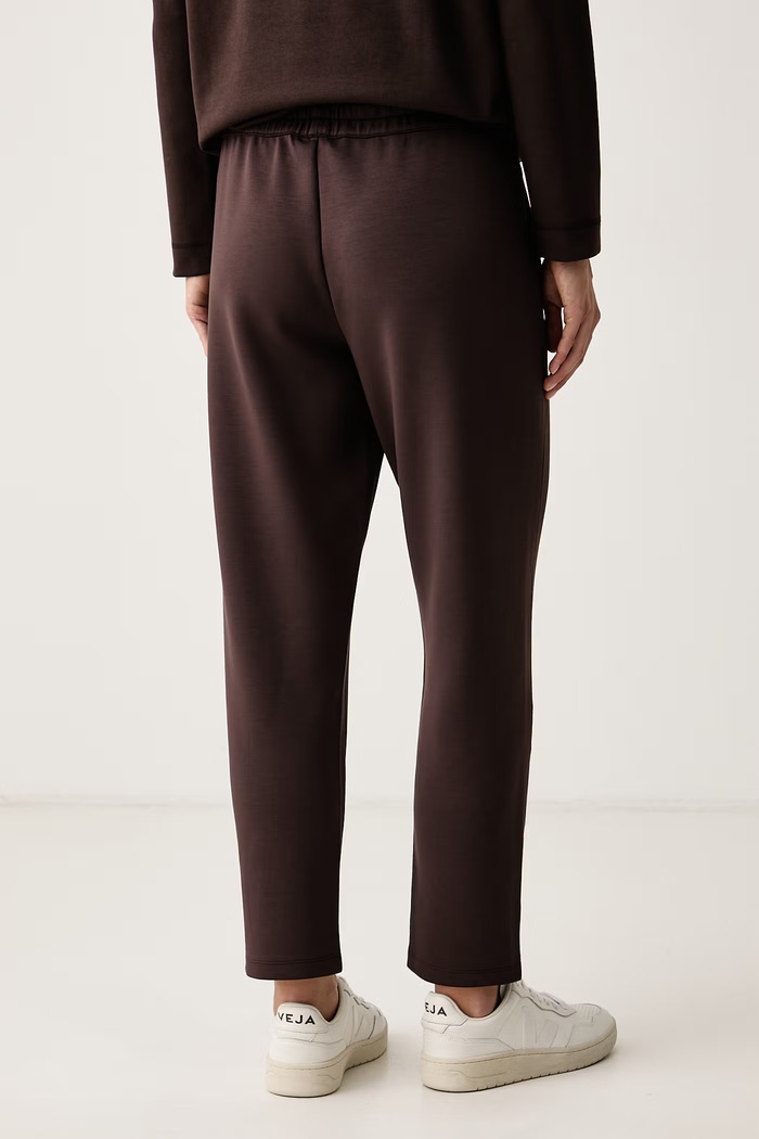 Joop! Spodnie dresowe damskie z modalem 30105387 brązowy AW26