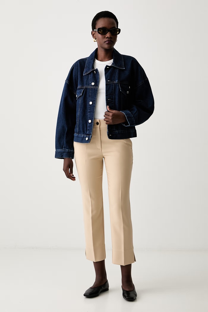 Joop! pantaloni carrot pentru femei 30103312 bej AW26