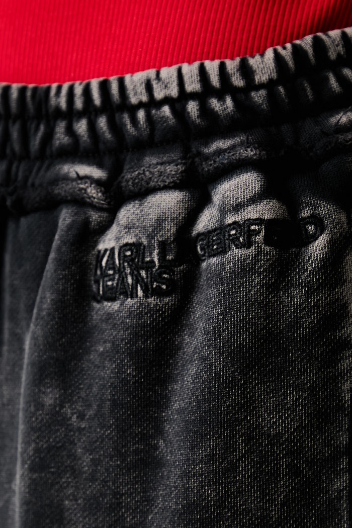 Karl Lagerfeld Jeans trenirka ženska bombažna črna B3W10025