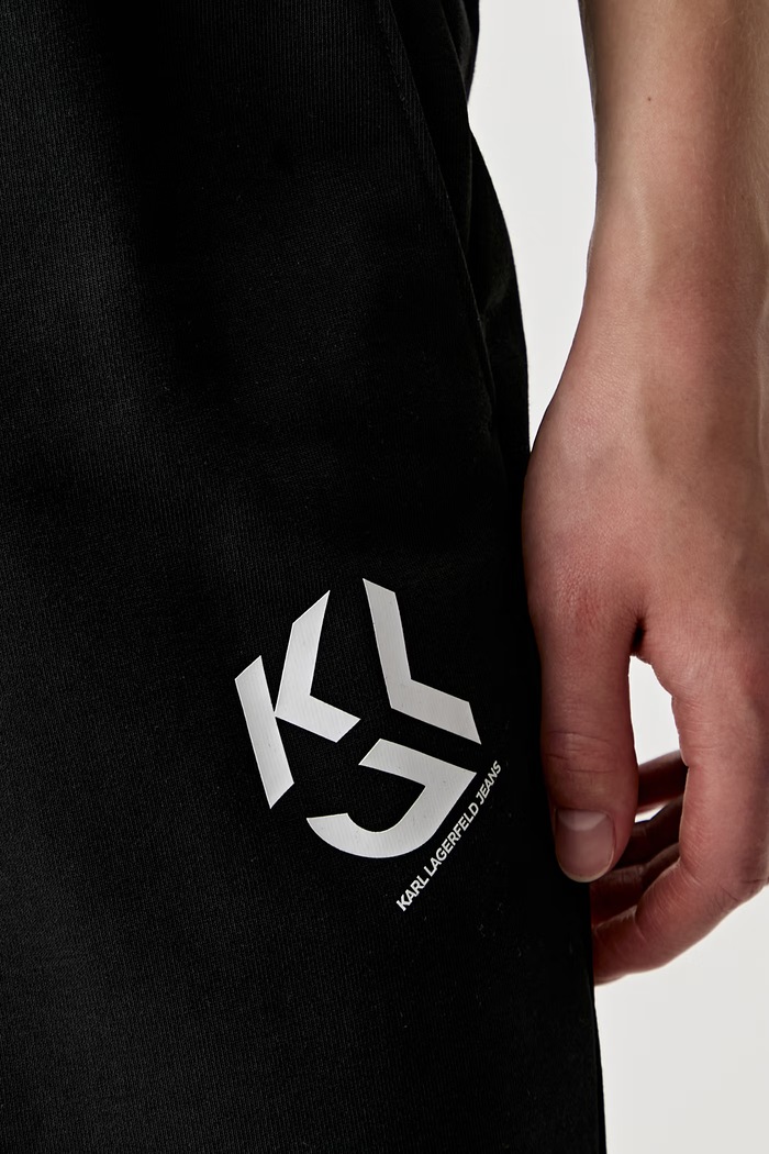 Karl Lagerfeld Jeans trenirka ženska z bombažem črna B3W10023