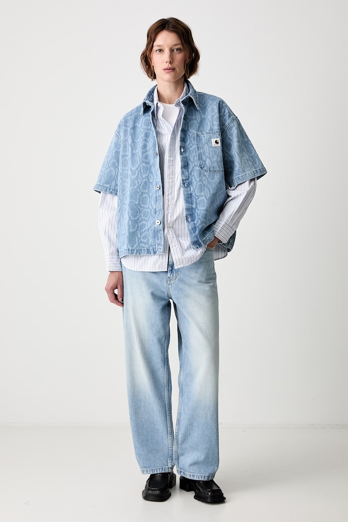 Carhartt WIP W Brandon rifle loose dámske I035892 modrá