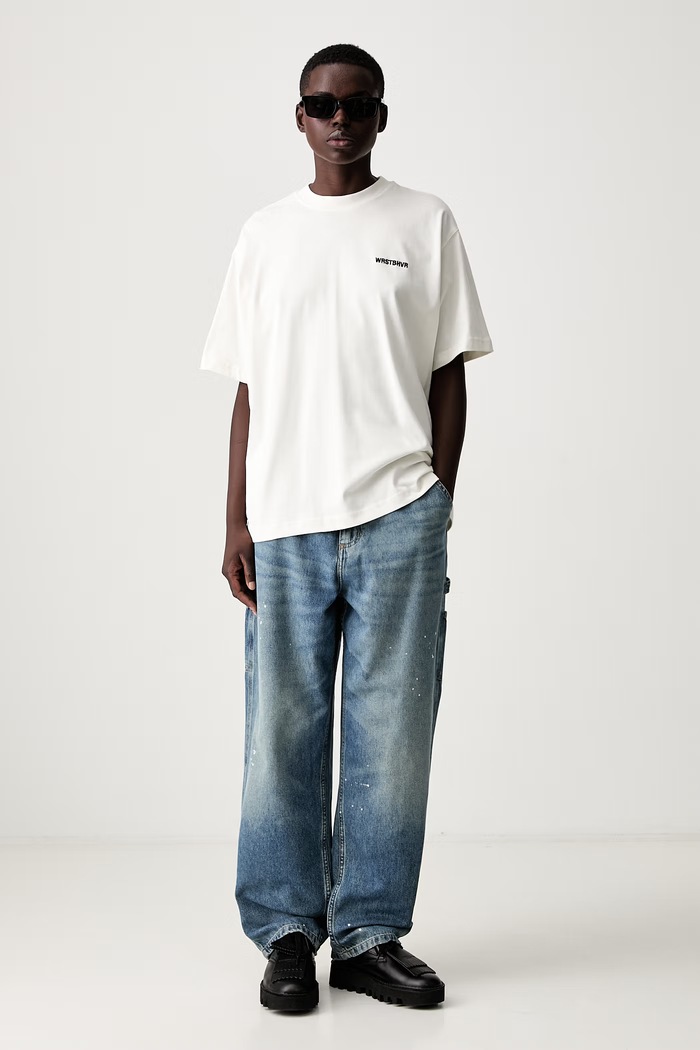 Carhartt WIP W OG Single Knee jeansy relaxed fit damskie I037024 niebieski AW26