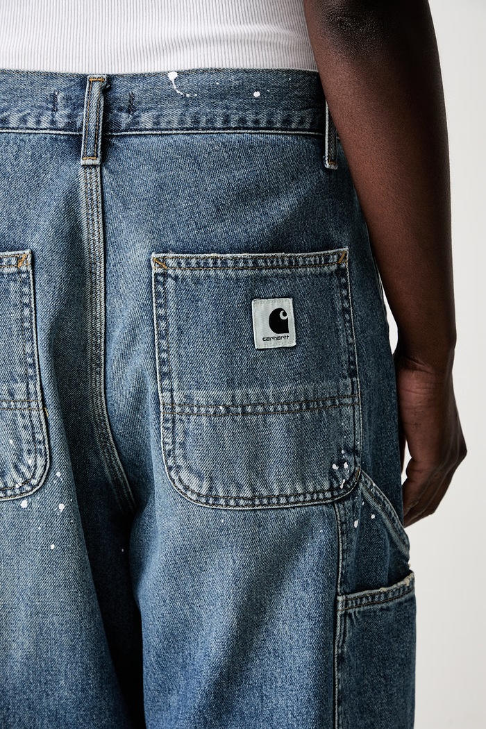 Carhartt WIP W OG Single Knee jeansy relaxed fit damskie I037024 niebieski