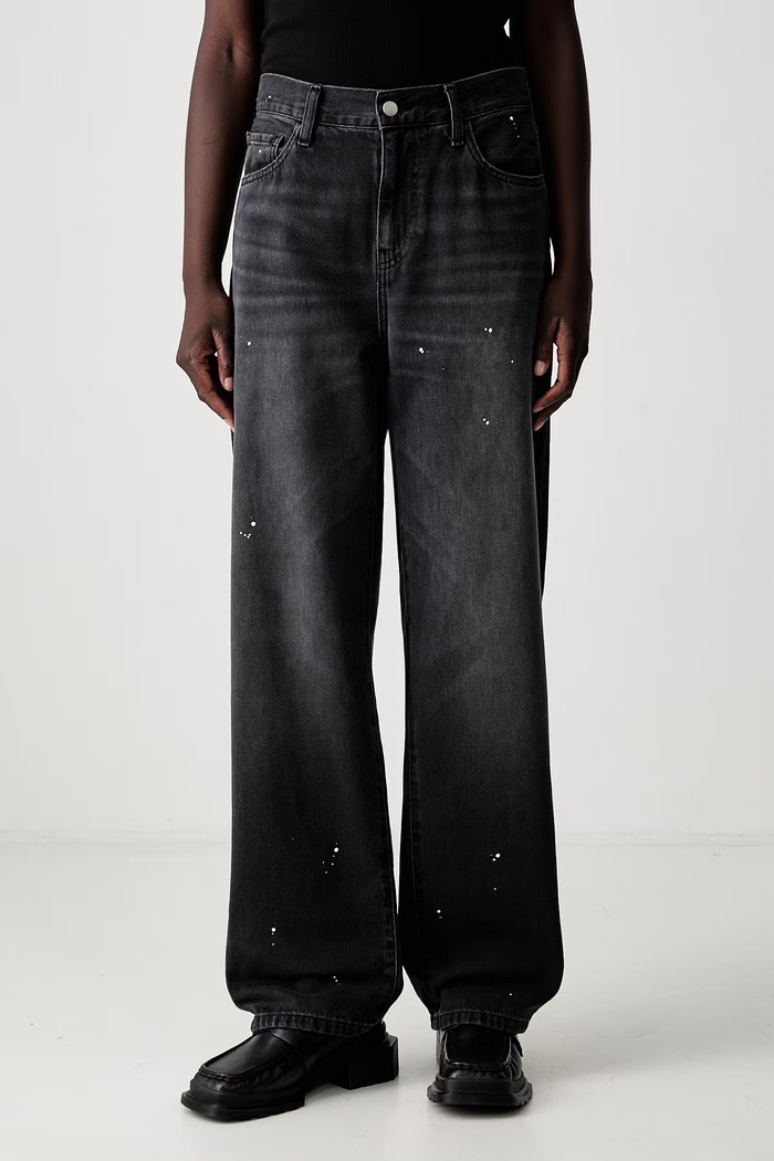Carhartt WIP W Arin jeansy tapered damskie czarny I037026
