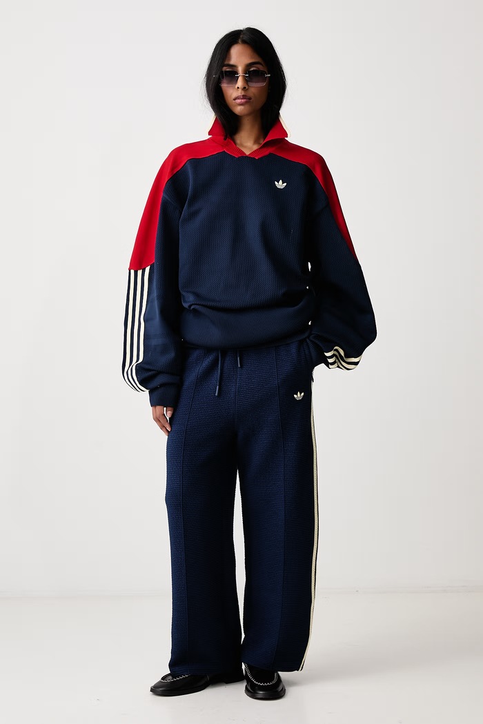 adidas Originals Firebird Crop spodnie dresowe damskie KR9608 niebieski AW26