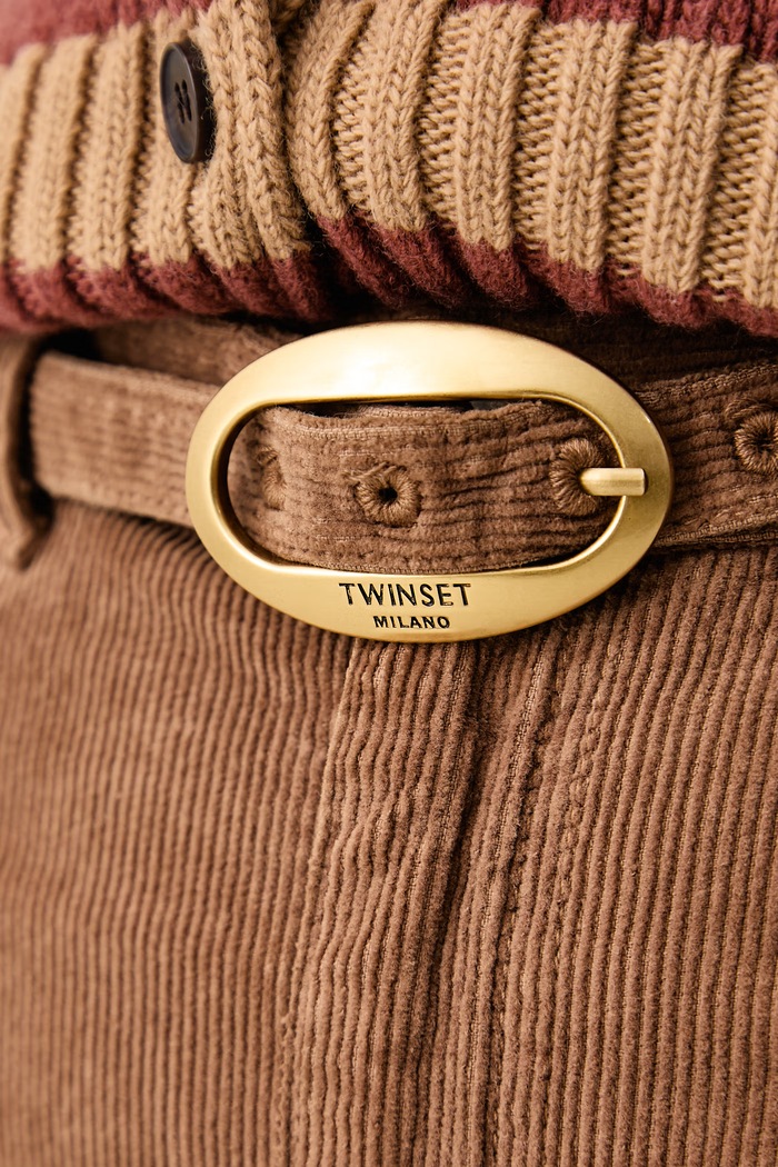 Панталон дамски от джинс Twinset 262TT2361 кафяв
