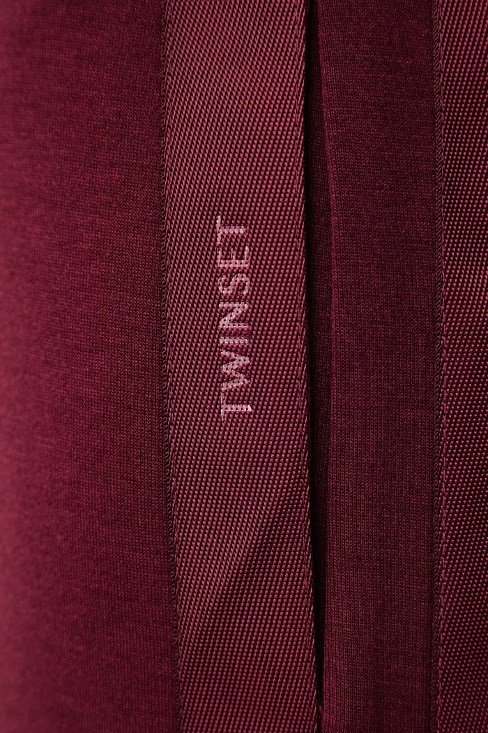 Teplákové nohavice dámske s viskózou Twinset 262TT2343 burgundské