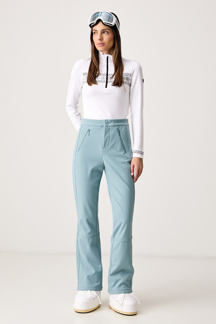 Guess Spodnie narciarskie damskie ELIRA V6BB30.K7137 turkusowy AW26