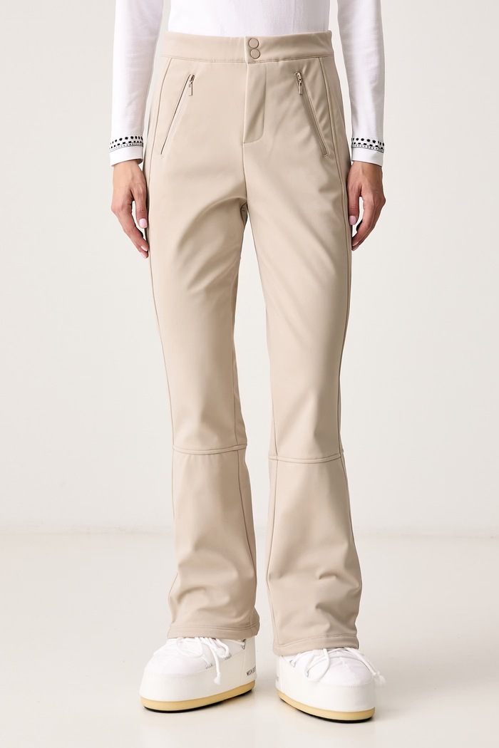 Guess Pantaloni de schi pentru femei ELIRA bej V6BB30.K7137