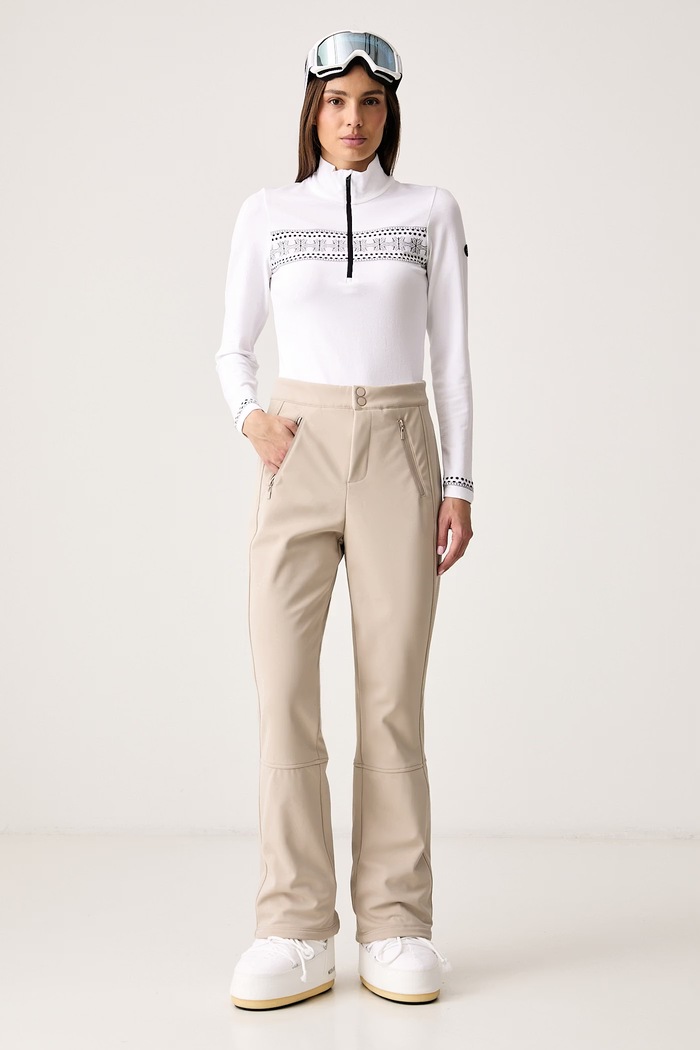 Guess Pantaloni de schi pentru femei ELIRA V6BB30.K7137 bej AW26