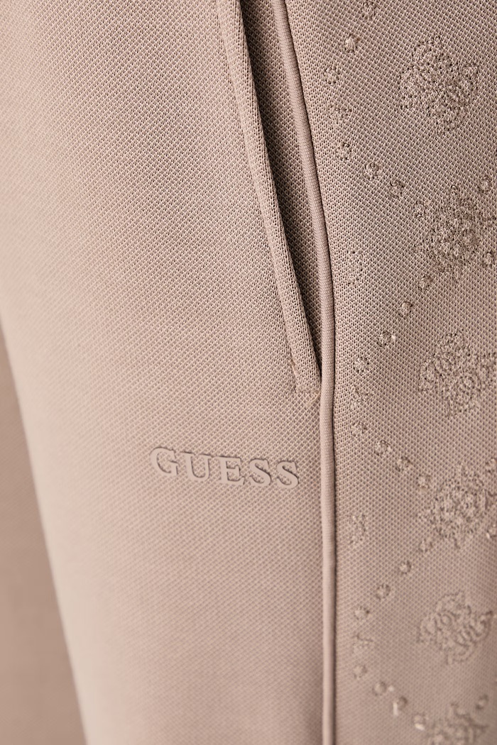 Παντελόνι επίσημο γυναικείο με lyocell ELSA Guess μπεζ V6BB20.K6366