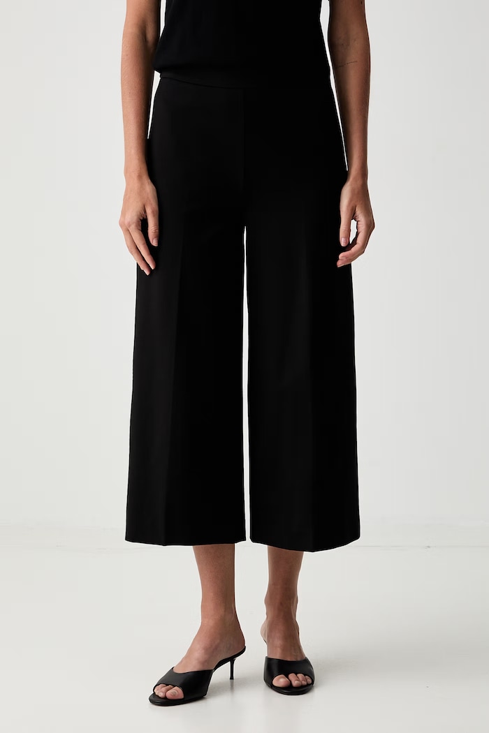 Twinset панталон дамски с вискоза черен 262TP2375