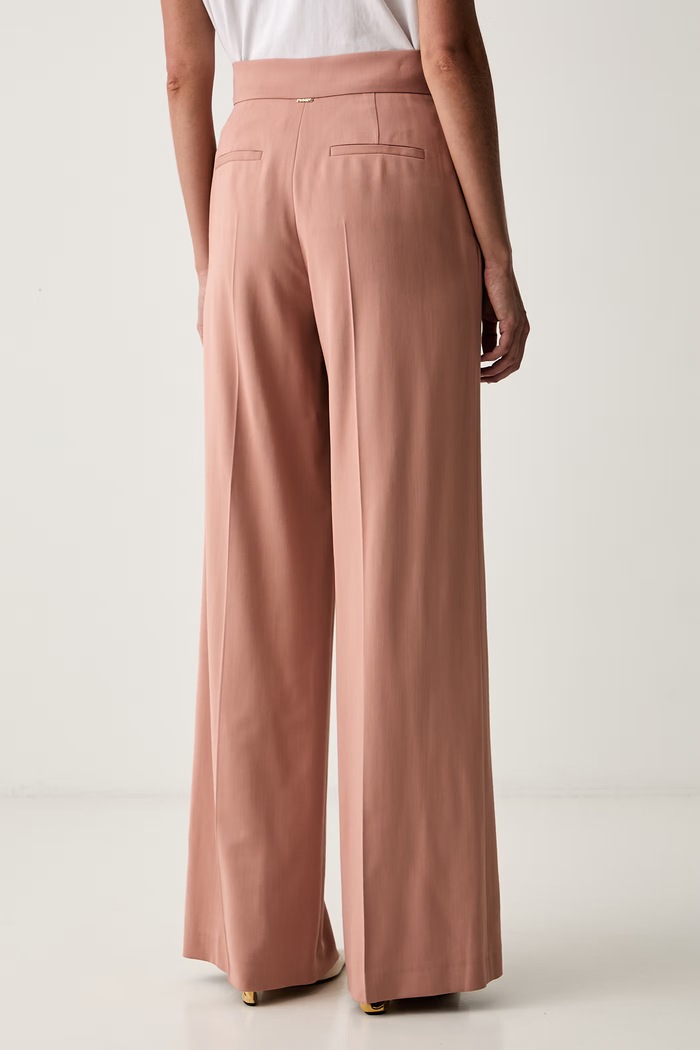 Odzież Twinset spodnie damskie 262TP268B różowy
