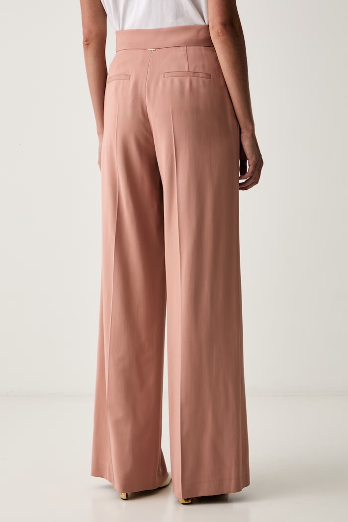 Odzież Twinset spodnie damskie 262TP268B różowy