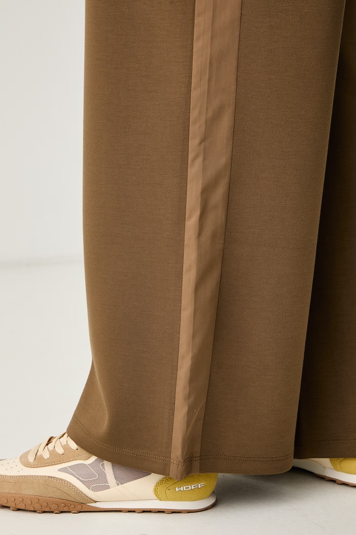 Spodnie dresowe damskie z wiskozą Twinset 262LI2LCC zielony