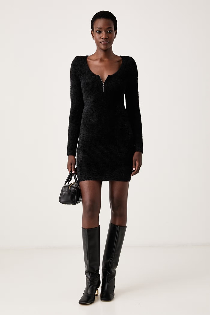 Guess Oprijeta obleka JAYCEE W6BK89.Z1921 črna AW26