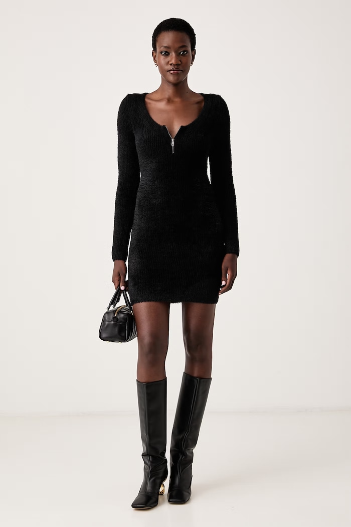 Guess Oprijeta obleka JAYCEE W6BK89.Z1921 črna AW26