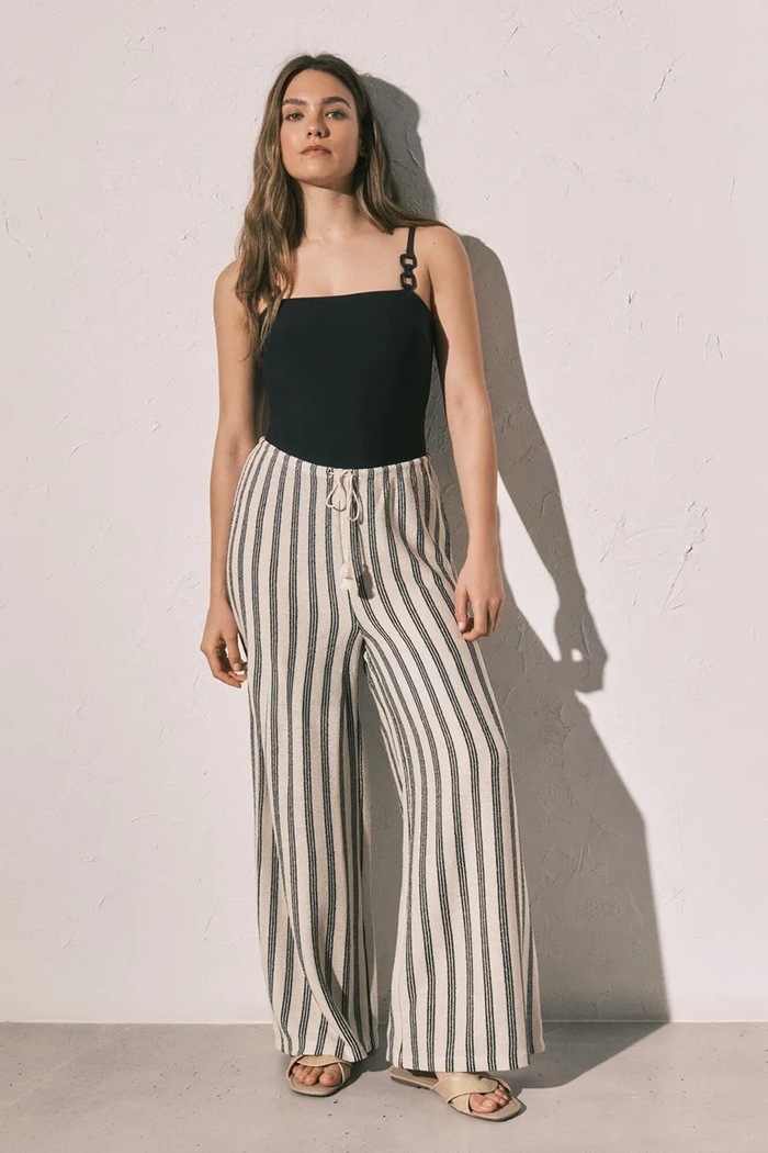 women'secret spodnie lounge damskie z wiskozą 3704527 beżowy AW26